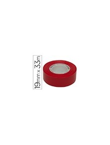 Cinta adhesiva apli 33 mt x 19 mm color rojo