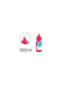 Tempera liquida liderpapel escolar 1000 ml fucsia