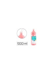 Tempera liquida liderpapel escolar 1000 ml rosa