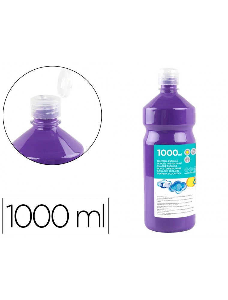 Témpera escolar líquida 1000 ml