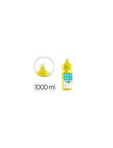 Tempera liquida liderpapel escolar 1000 ml amarillo limon