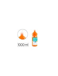 Tempera liquida liderpapel escolar 1000 ml naranja