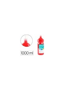 Tempera liquida liderpapel escolar 1000 ml rojo