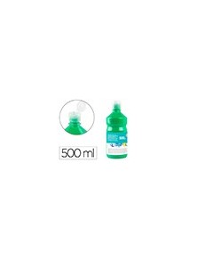 Tempera liquida liderpapel escolar 500 ml verde