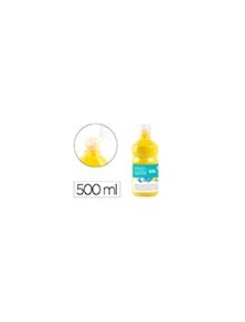 Tempera liquida liderpapel escolar 500 ml amarillo