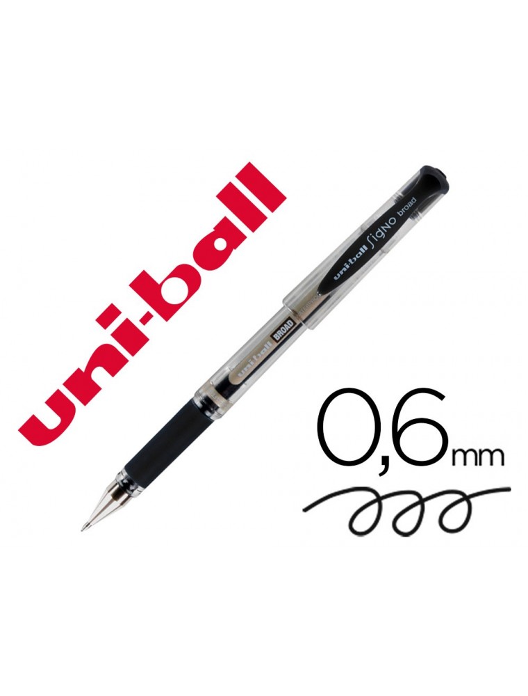 BOLIGRAFO UNI-BALL UM-153 SIGNO BROAD NEGRO 1 MM TINTA GEL