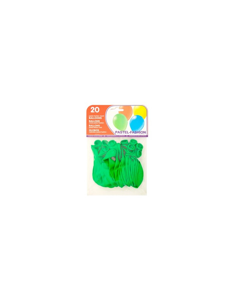 Globo 100 latex biodegradable verde pistacho bolsa de 20 unidades