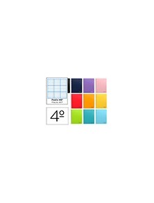 Cuaderno espiral liderpapel cuarto witty tapa dura 80h 75gr rayado nº 46 colores surtidos