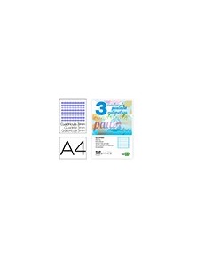 Recambio liderpapel a4 pautaguia 100 hojas 75 g cuadriculado pautado 3 mm con margen 4 taladros