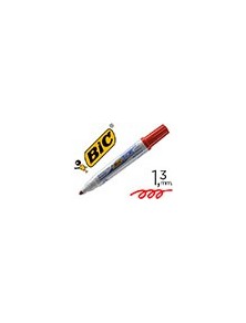 Rotulador bic velleda para pizarra rojo punta redonda 1,3 mm