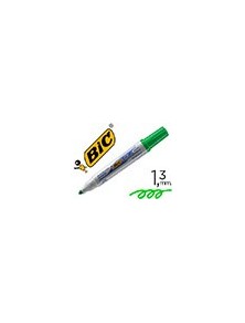 Rotulador bic velleda para pizarra verde punta redonda 1,3 mm