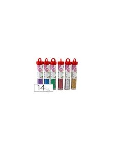 Purpurina liderpapel fantasia colores metalicos surtidos bote de 14 gr