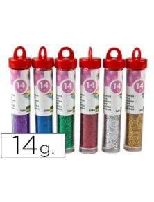 Purpurina liderpapel fantasia colores metalicos surtidos bote de 14 gr