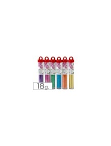 Purpurina liderpapel fantasia colores metalicos pasteles bote de 18 gr