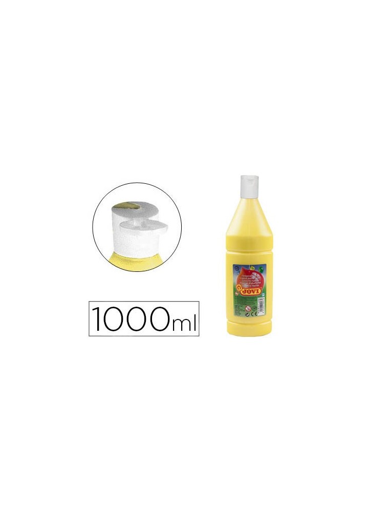 Tempera liquida jovi escolar 1000 ml amarillo claro