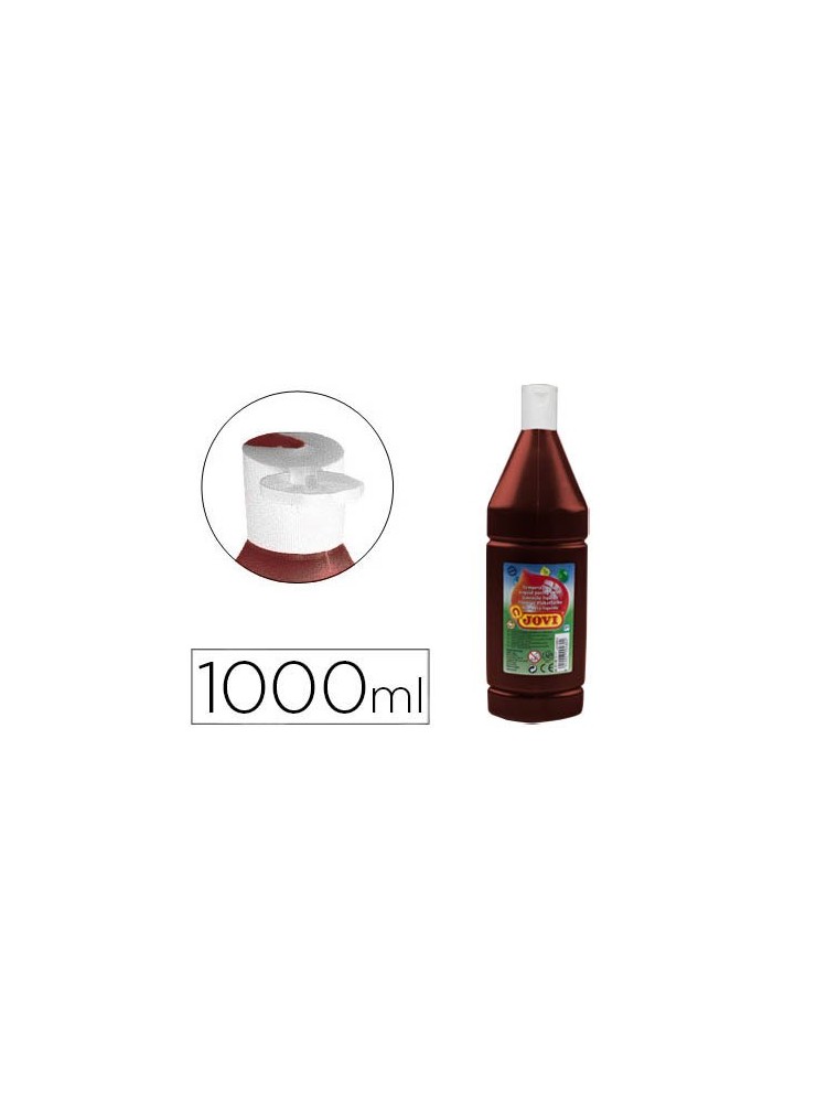 Tempera liquida jovi escolar 1000 ml marron