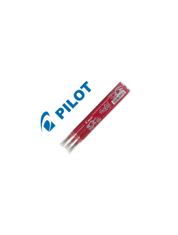 Recambio boligrafo pilot frixion ball rojo caja de 3 unidades