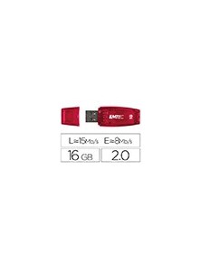 Memoria usb emtec flash c410 16 gb 2.0 rojo