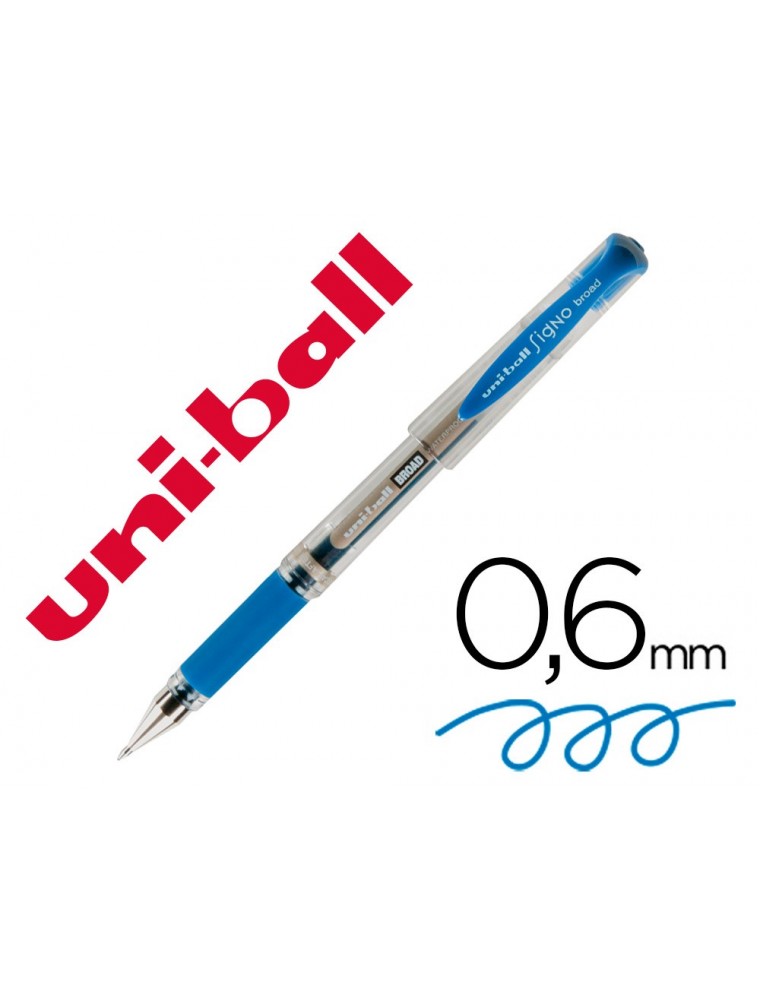 Boligrafo uni-ball um-153 signo broad azul 1 mm tinta gel