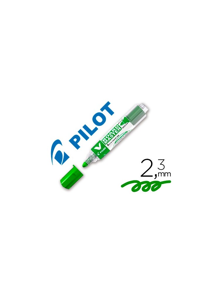 Rotulador pilot v board master para pizarra blanca verde tinta liquida trazo 2,3mm