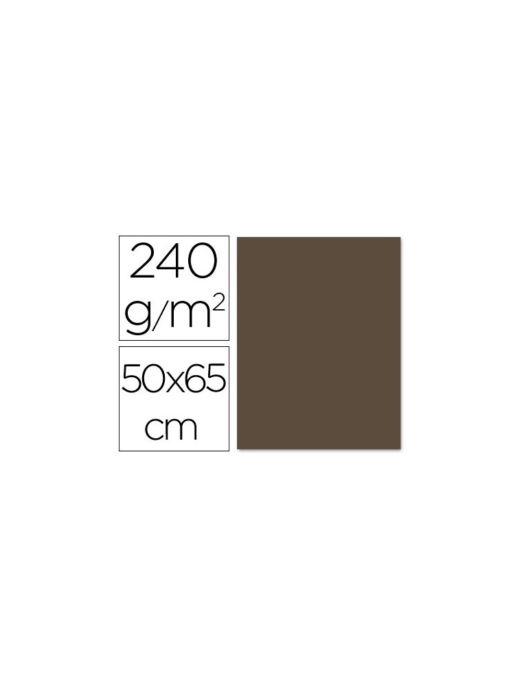 Cartulina liderpapel 50x65 cm 240 gm2 marron claro escolar