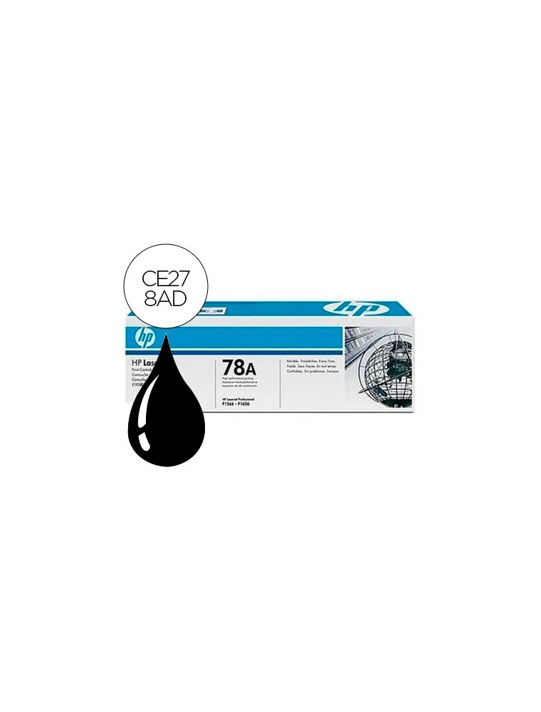 Toner hp laserjet ce278a negro 1600 pag pack 2