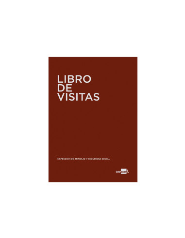 Libro liderpapel din a4 100 h registro de visitas de la inspeccion de trabajo