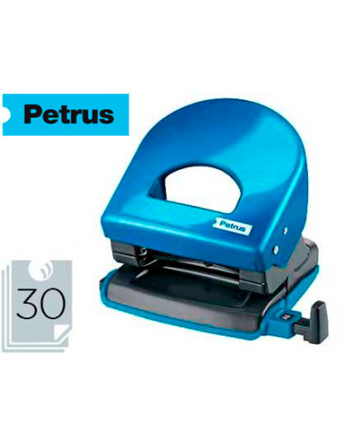 Taladrador petrus 62 wow azul metalizado capacidad 30 hojas