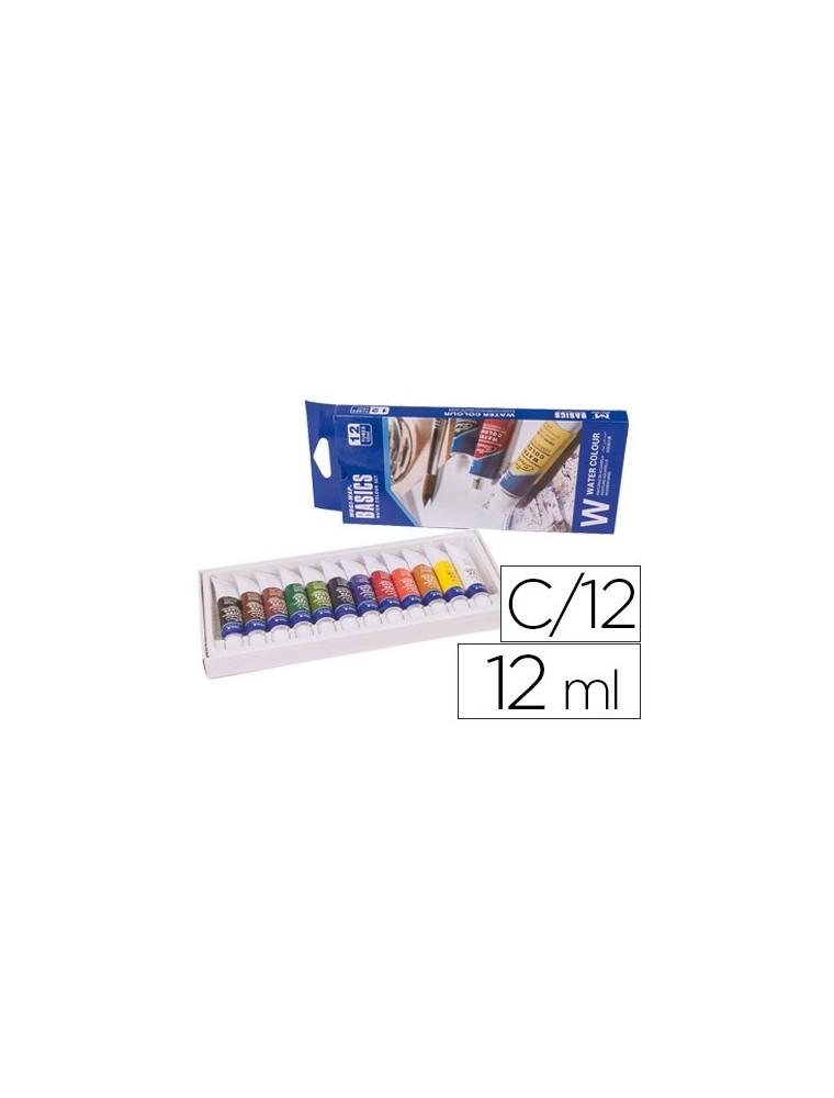 Acuarela artist caja carton de 12 colores surtidos de 12 ml