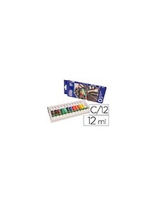 Pintura oleo artist caja carton de 12 colores surtidos tubo de 12 ml