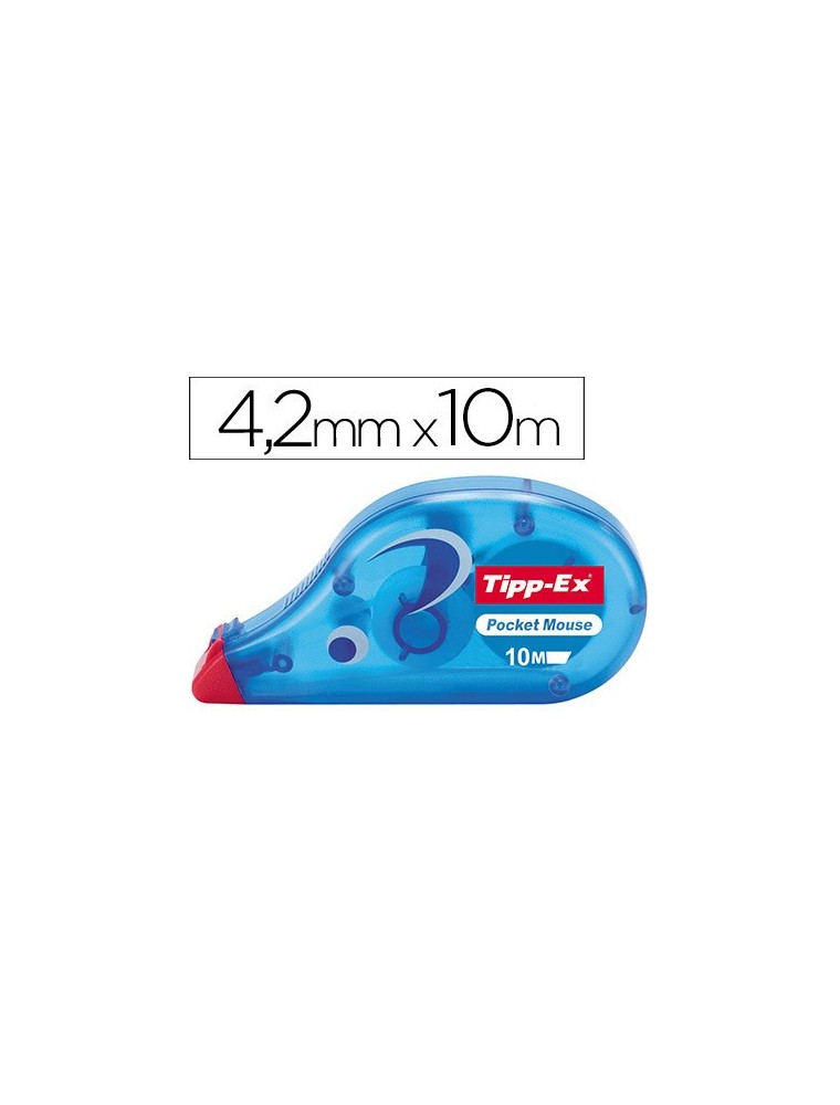 Corrector tipp-ex cinta pocket mouse 4,2 mm x 10 m