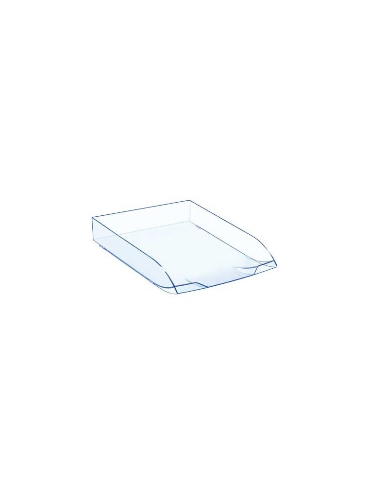 Bandeja sobremesa cep confort plastico transparente celeste 370x270x61 mm