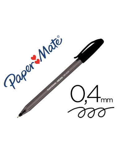 PAPER MATE INKJOY 100 CAP BOLIGRAFO TRIANGULAR NEGRO -50U-