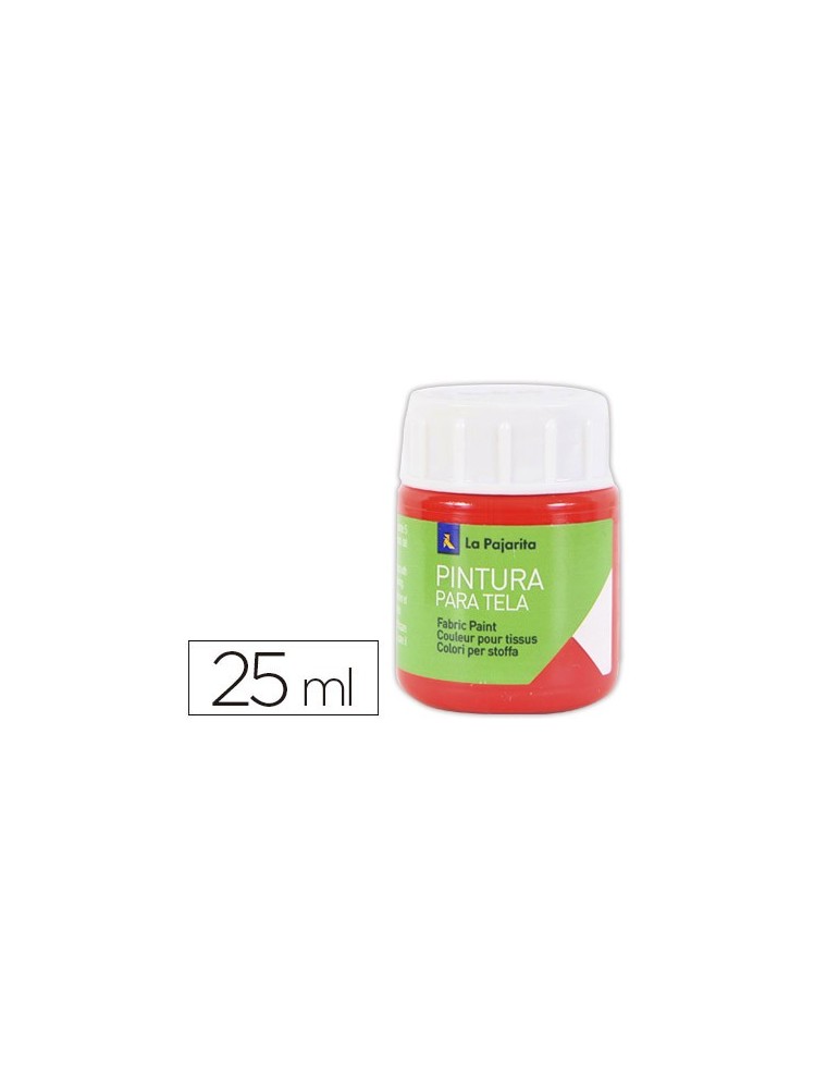 Pintura para tela la pajarita escarlata 25 ml