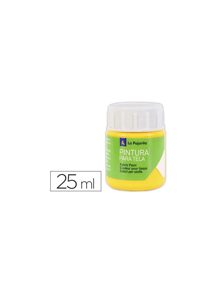 Pintura para tela la pajarita amarillo real 25 ml