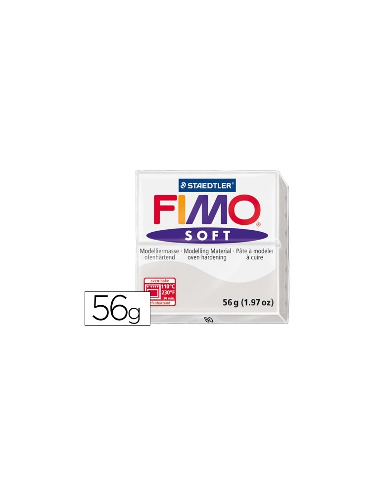 Pasta staedtler fimo soft 57 gr color gris