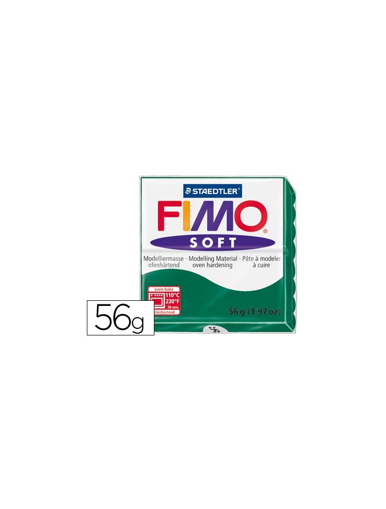 Pasta staedtler fimo soft 57 gr color verde esmeralda