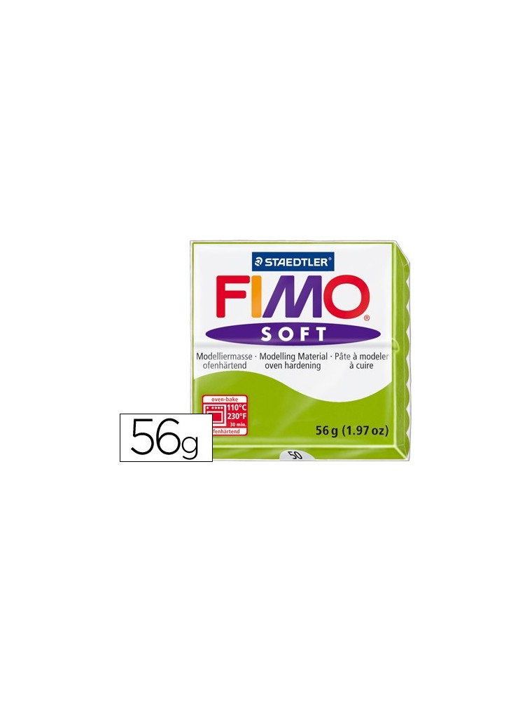 Pasta staedtler fimo soft 57 gr color verde manzana