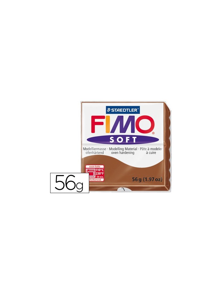 Pasta staedtler fimo soft 57 gr color caramelo