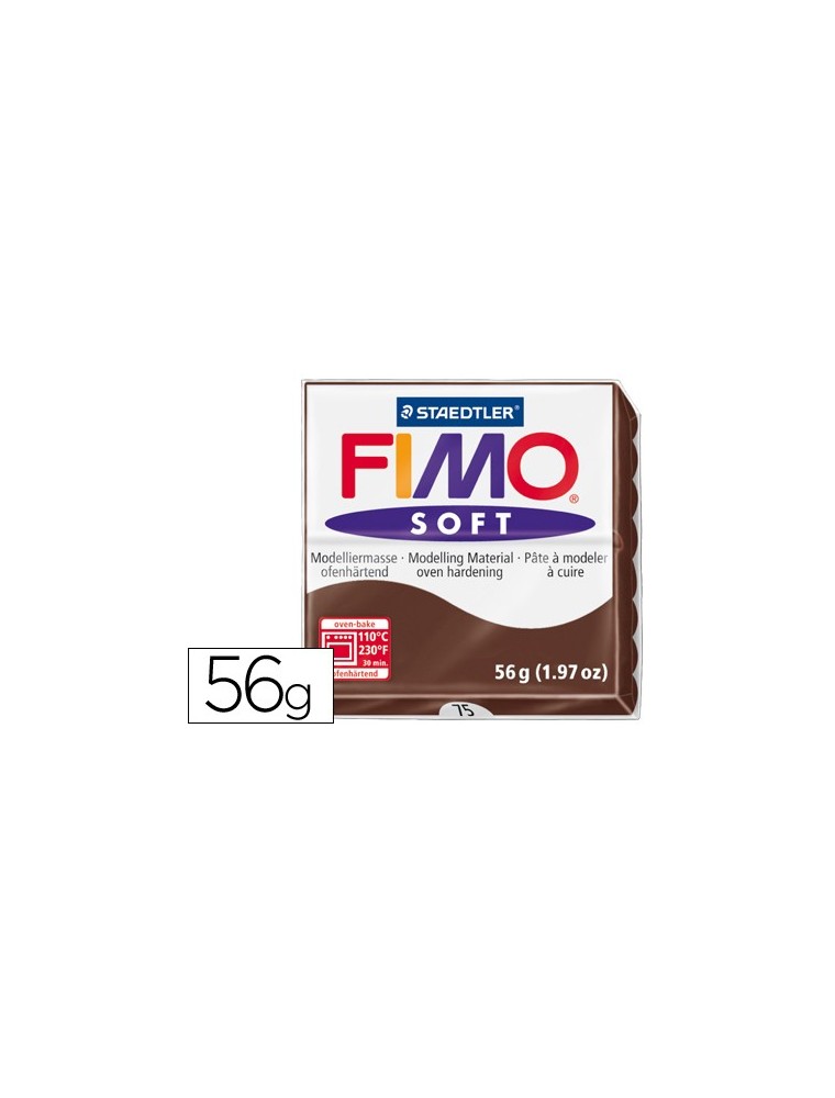 Pasta staedtler fimo soft 57 gr color chocolate