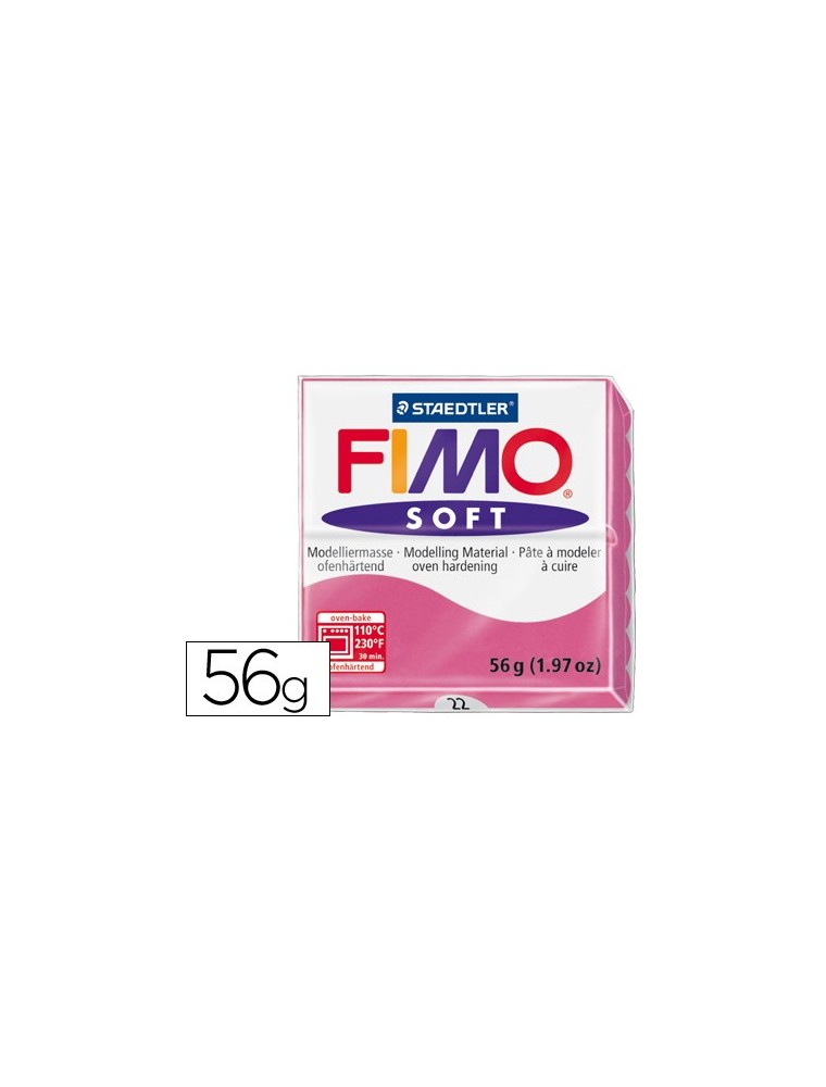 Pasta staedtler fimo soft 57 gr color frambuesa