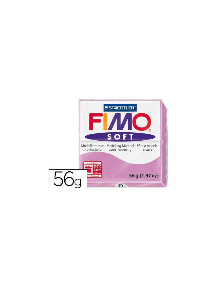 Pasta staedtler fimo soft 57 gr color violeta claro