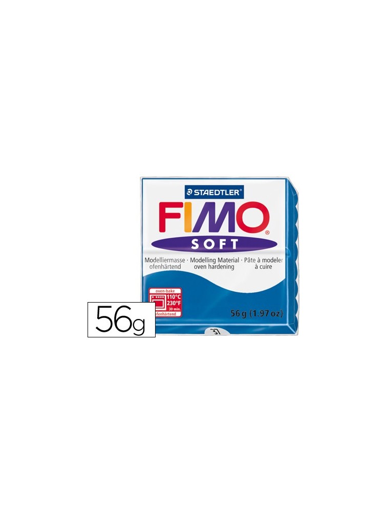 Pasta staedtler fimo soft 57 gr color azul