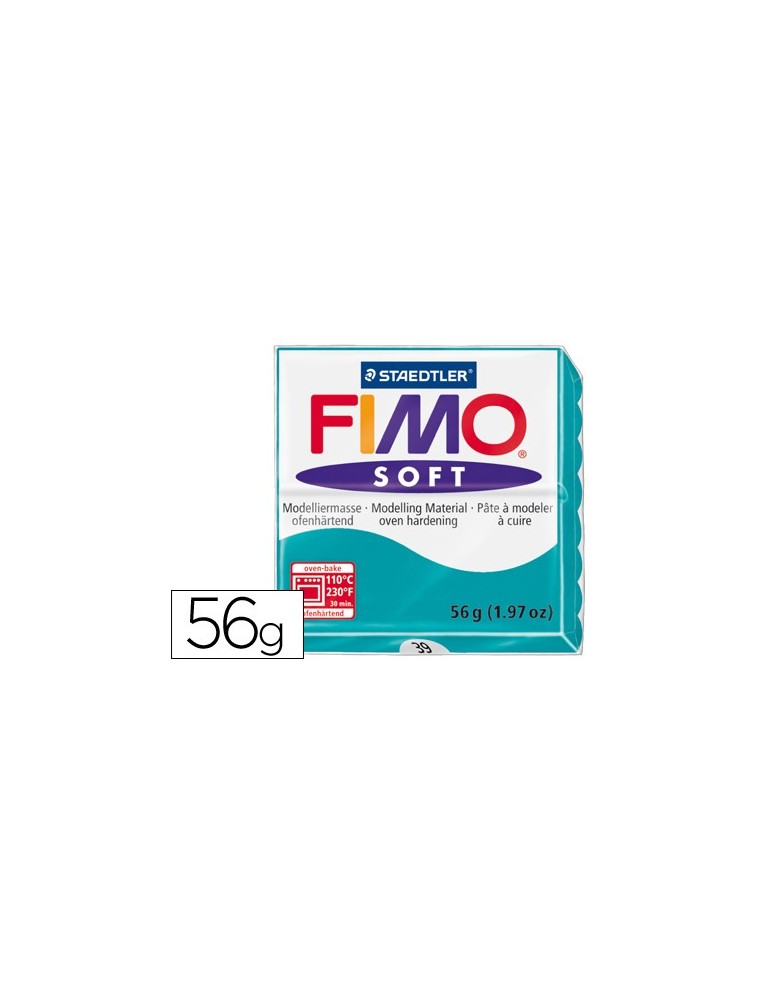 Pasta staedtler fimo soft 57 gr color verde menta