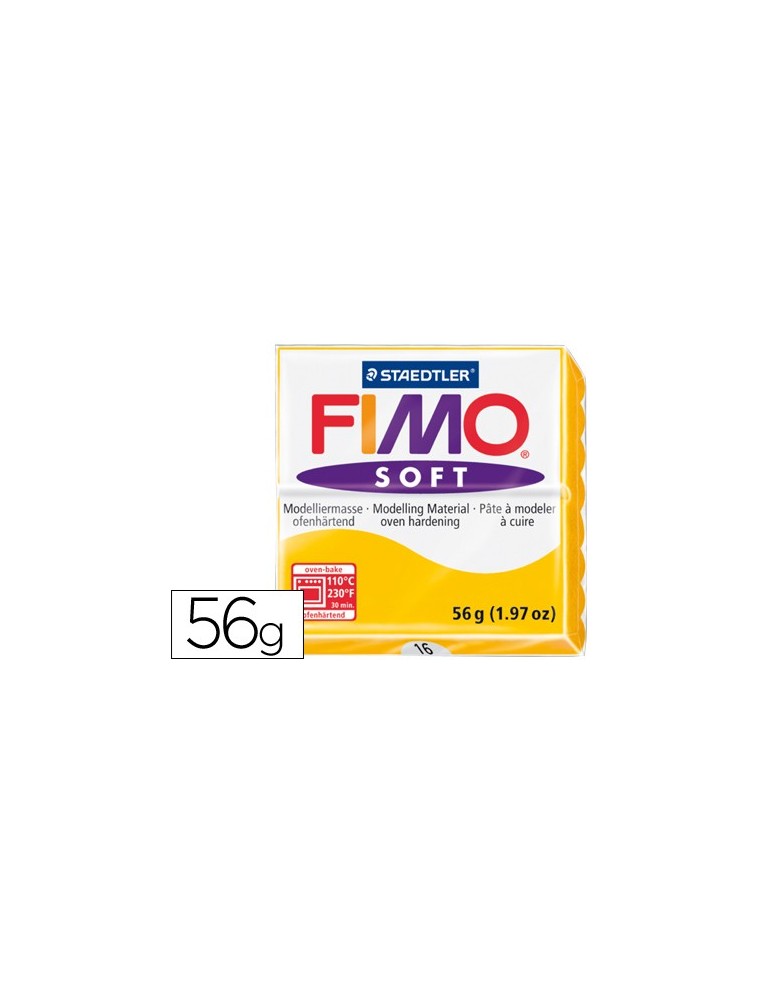 Pasta staedtler fimo soft 57 gr color amarillo