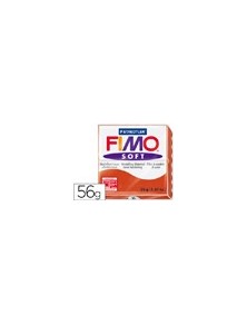 Pasta staedtler fimo soft 57 gr color rojo indian