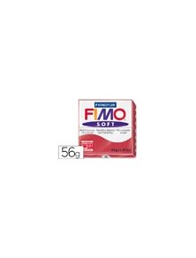 Pasta staedtler fimo soft 57 gr color rojo cereza