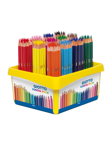 Lapices de colores giotto stilnovo school pack de 192 unidades 12 colores x 16 unidades