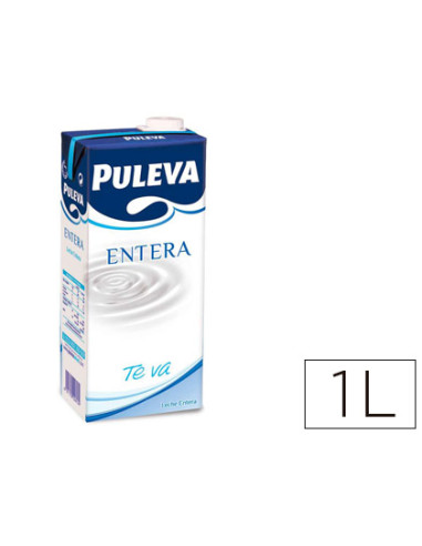 Leche puleva entera brik de 1 litro