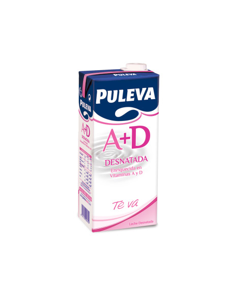 Leche puleva desnatada brik de 1 litro